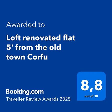 Loft Renovated Flat 5' From The Old Town Corfu Lägenhet Corfu  Exteriör bild
